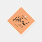 Elegant Script Congrats Afstudeerder Graduation Pa Servet (Hoek)