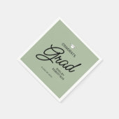 Elegant Script Congrats Afstudeerder Graduation Pa Servet (Hoek)