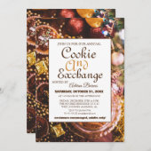 Elegant Script Cookie Exchange Kerstfeest Kaart (Voorkant / Achterkant)