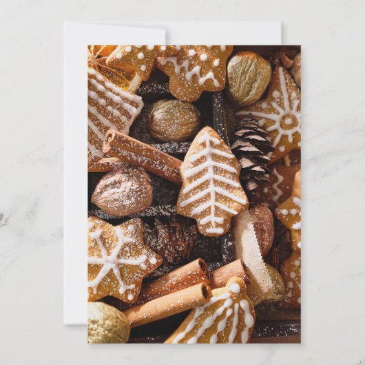 Elegant Script Cookie Exchange Kerstfeest Kaart (Achterkant)