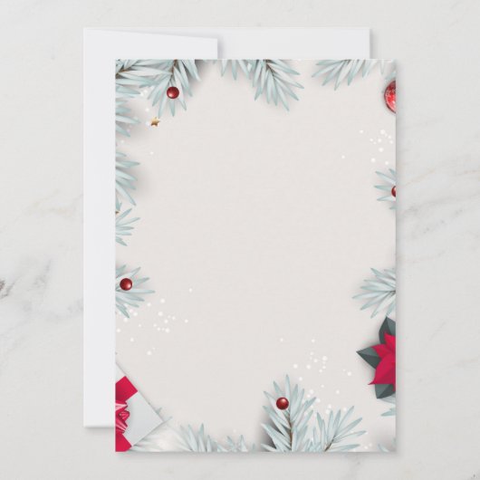 Elegant Script Cookie Exchange Kerstfeest Kaart (Achterkant)