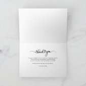 Elegant Script Couples Photo Wedding Bedankkaart (Binnen)