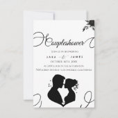 Elegant Script Couples Vrijgezellenfeest Kaart (Voorkant)