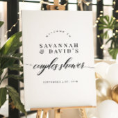 Elegant Script Couples Vrijgezellenfeest Welkomstb Poster