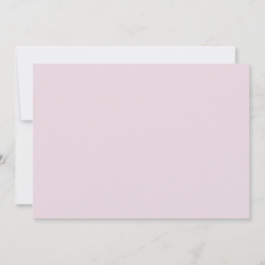 Elegant Script Cross Pink begrafenis Dank u kaart (Achterkant)