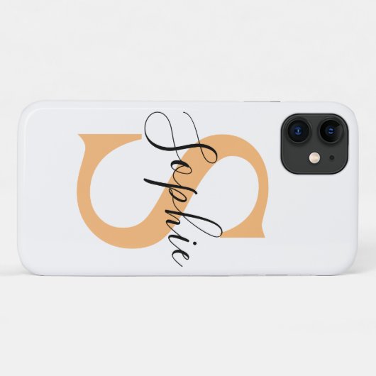 Elegant Script Custom Name Personalized Gift Case-Mate iPhone Case (Achterkant (horizontaal))