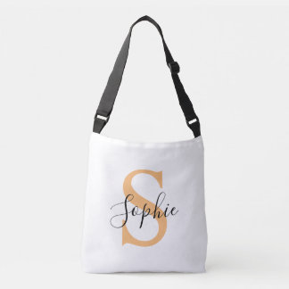 Elegant Script Custom Name Personalized Gift Crossbody Tas