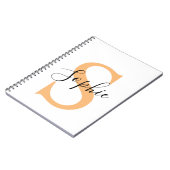 Elegant Script Custom Name Personalized Gift Notitieboek (Linkerzijde)