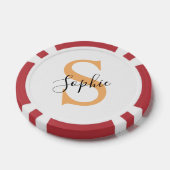 Elegant Script Custom Name Personalized Gift Poker Chips (Enkel)