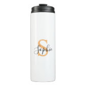 Elegant Script Custom Name Personalized Gift Thermosbeker (Voorkant)