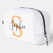 Elegant Script Custom Name Personalized Gift Toilettasje (Rechterhoek)