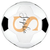 Elegant Script Custom Name Personalized Gift Voetbal (Gedraaid)