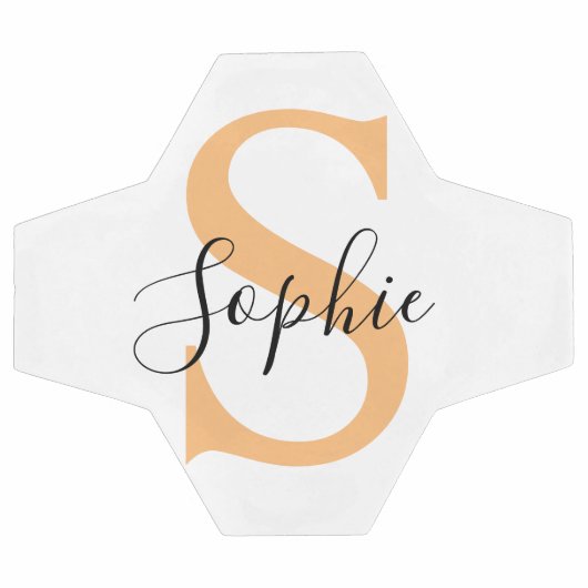 Elegant Script Custom Name Personalized Gift Voetbal (Enkel)