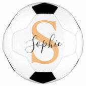 Elegant Script Custom Name Personalized Gift Voetbal (Voorkant)