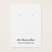 Elegant Script Custom Oorsprongskaart Visitekaartje (Voorkant)