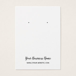 Elegant Script Custom Oorsprongskaart Visitekaartje