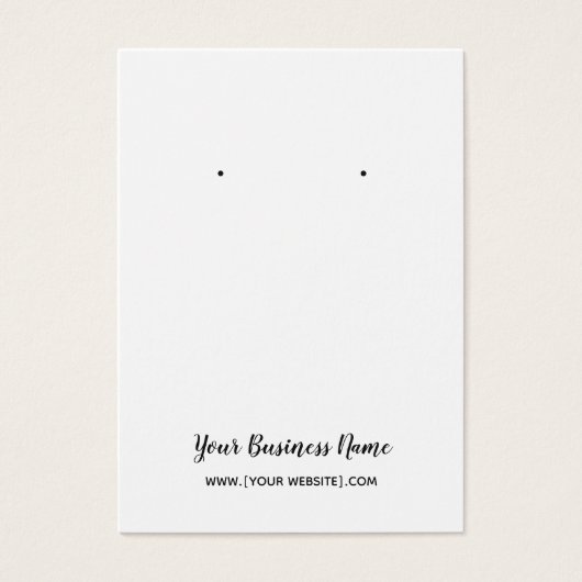 Elegant Script Custom Oorsprongskaart Visitekaartje (Voorkant)