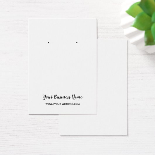 Elegant Script Custom Oorsprongskaart Visitekaartje (Bureau)