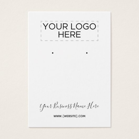 Elegant Script Custom Oorsprongskaart Visitekaartje (Voorkant)