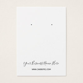 Elegant Script Custom Oorsprongskaart Visitekaartje