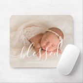 Elegant Script Custom Photo Muismat (Met muis)