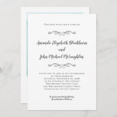 Elegant Script Custom Photo Wedding Classic Grey I Kaart (Voorkant / Achterkant)