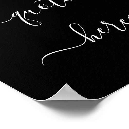 Elegant Script Custom Quote Poster (Hoek)