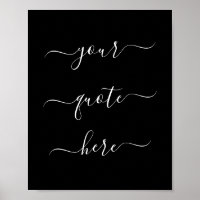 Elegant Script Custom Quote