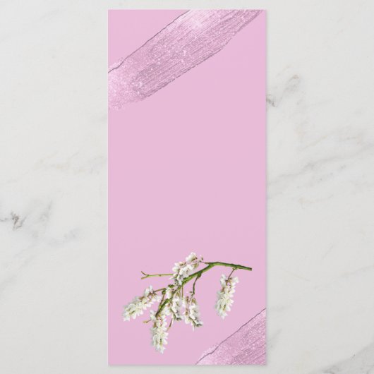 Elegant script De bar bruiloft Drink menu Kaart (Achterkant)