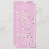 Elegant script De bar bruiloft Drink menu Kaart (Voorkant / Achterkant)