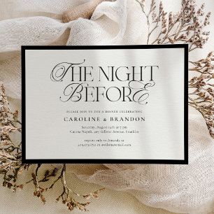 Elegant Script de nacht voor het repetitief avonde Kaart