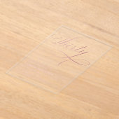 Elegant script Dertig Roos Goud 30e verjaardag Acryl Uitnodigingen (Laagn)