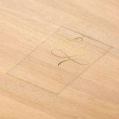 Elegant Script Dertig Zwarte Goud 30e Verjaardag Acryl Uitnodigingen (Laagn)