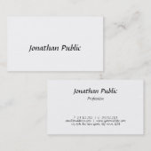 Elegant Script Design Minimalist Modern Plain Visitekaartje (Voorkant / Achterkant)