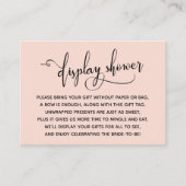 Elegant Script Display Vrijgezellenfeest Blush Lab Informatiekaartje (Voorkant)