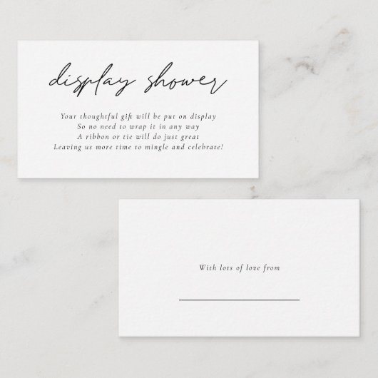 Elegant Script Display Vrijgezellenfeest Label op  Informatiekaartje (Voorkant / Achterkant)