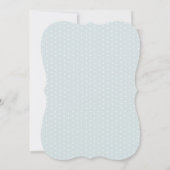 Elegant script Dusty Blue Florial vrijgezellenfees Kaart (Achterkant)