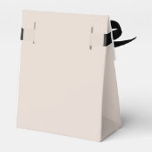 Elegant Script Dusty Pink Wedding Favor Boxes Bedankdoosjes (Achterkant)