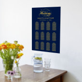 Elegant Script Echte Folie geperste zithoek Afdrukken (Laag (Keuken))