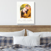Elegant script | Een betere combinatie van familie Canvas Afdruk (Insitu (Slaapkamer))