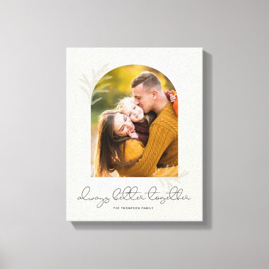 Elegant script | Een betere combinatie van familie Canvas Afdruk (Voorkant)