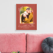 Elegant script | Een betere combinatie van familie Canvas Afdruk (Insitu (Woonkamer))