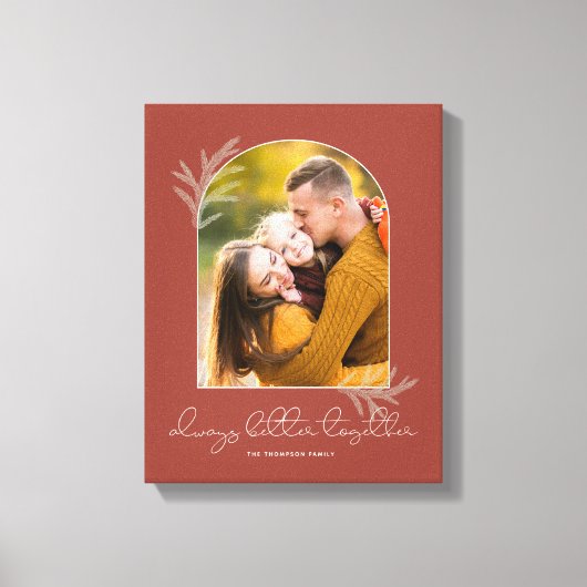 Elegant script | Een betere combinatie van familie Canvas Afdruk (Voorkant)