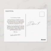 Elegant script een foto afstuderen dank u briefkaart (Achterkant)