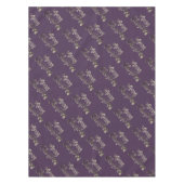 Elegant Script Eggplant Merry kerst Tafelkleed (Voorkant)