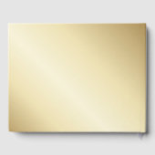 Elegant Script Emerald Green en Gold Wedding Gastenboek (Achterkant)