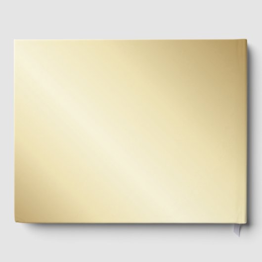 Elegant Script Emerald Green en Gold Wedding Gastenboek (Achterkant)