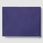 Elegant Script Emerald Paarse en gouden bruiloft Gastenboek (Achterkant)