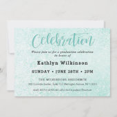 Elegant Script Eucalyptus Greenery 3 Foto Afstudee Kaart (Achterkant)