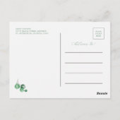 Elegant Script Eucalyptus Greenery Save the Date Briefkaart (Achterkant)